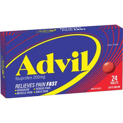 advil ibuprofen pain & fever relief tablets 200mg