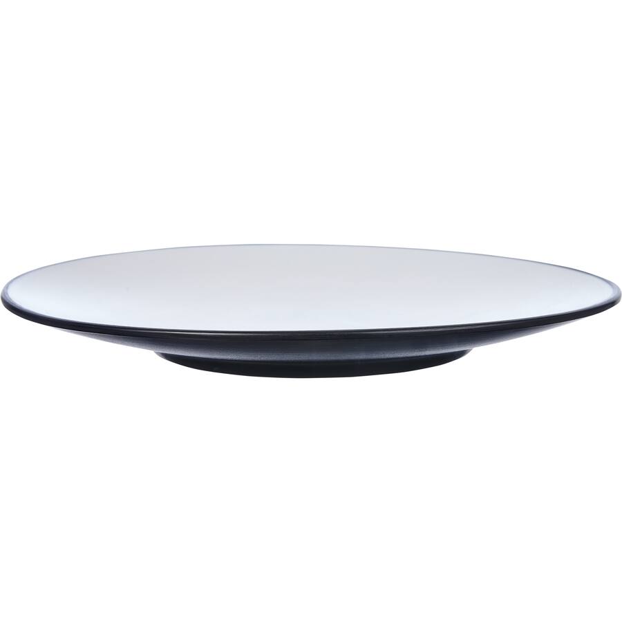 Coucou Round Plate Black & White 25Cm