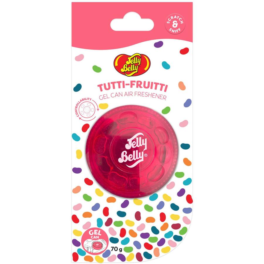 Jelly Belly Car Freshener Tutti Frutti Gel Can