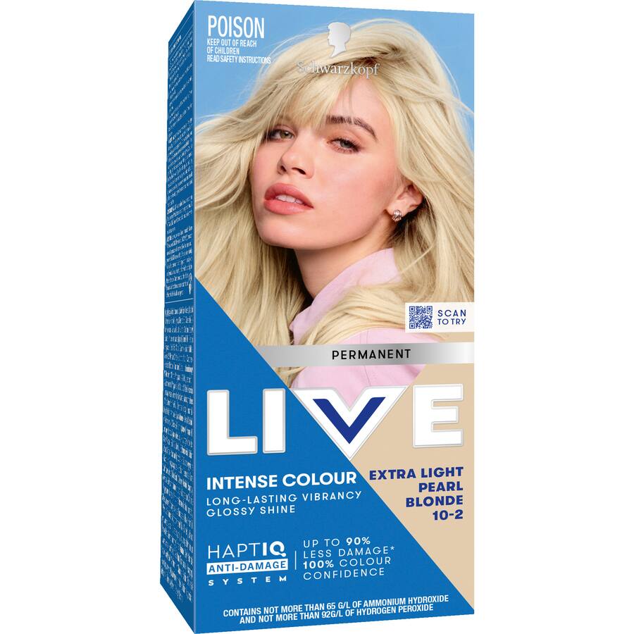 Schwarzkopf Live Colour Permanent Hair Colour Extra Light Pearl Blonde