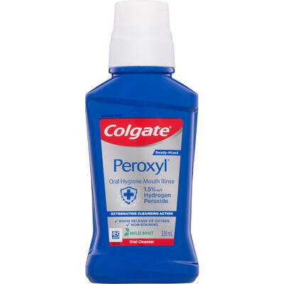 colgate peroxyl mouthwash with 1.5% hydrogen peroxide