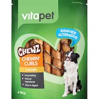 vitapet chewz dog treats chewing curls