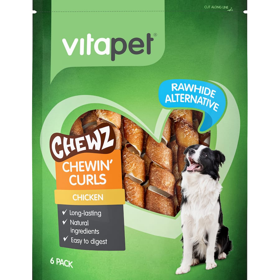 Vitapet Chewz Dog Treats Chewing Curls