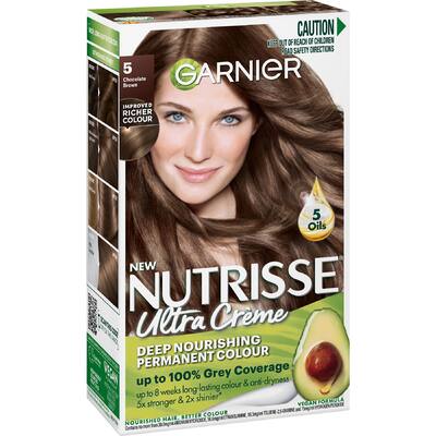 garnier nutrisse hair colour chocolate brown 5.0