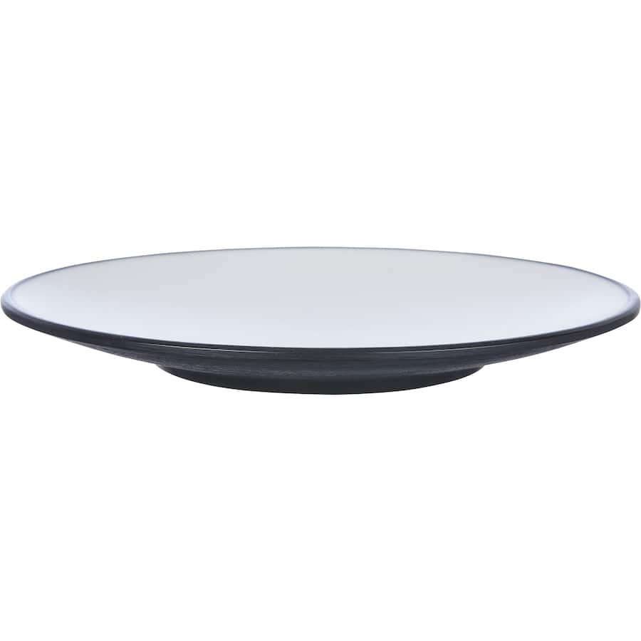 Coucou Round Plate Black & White 20Cm