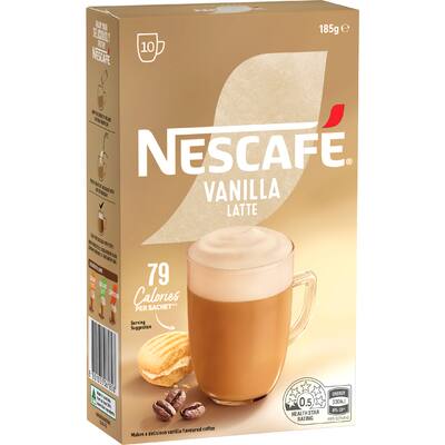 nescafé coffee sachets vanilla latte