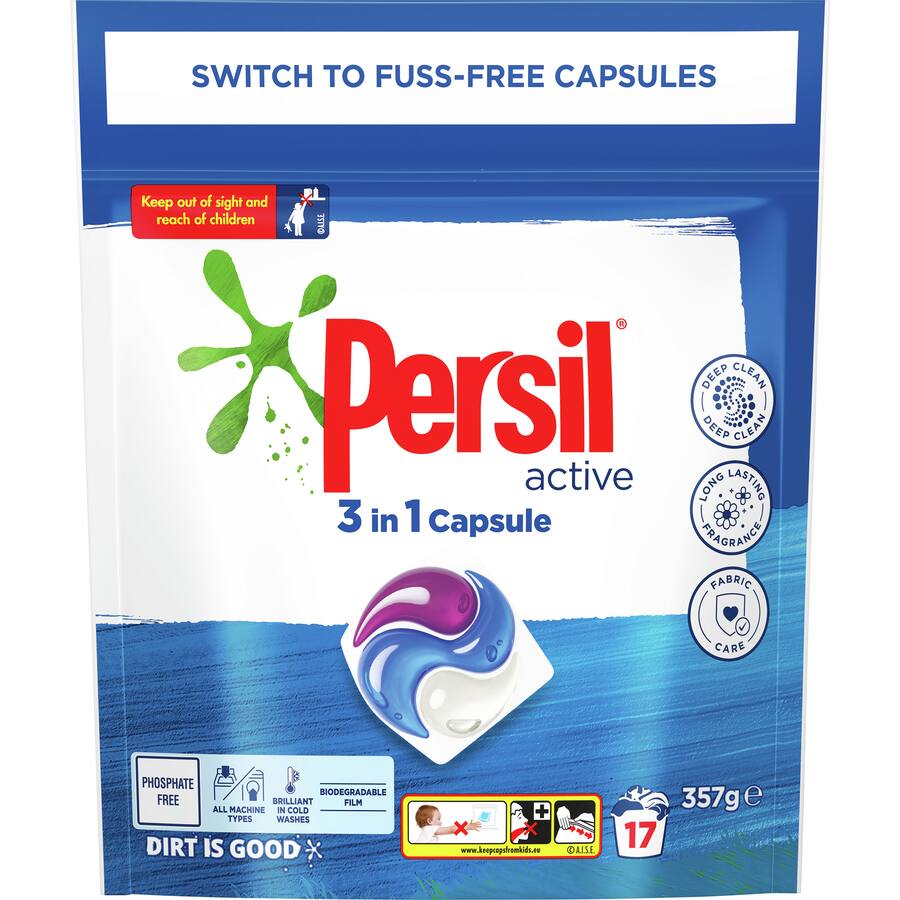 Persil Laundry Capsules 3 In 1 Doy Active