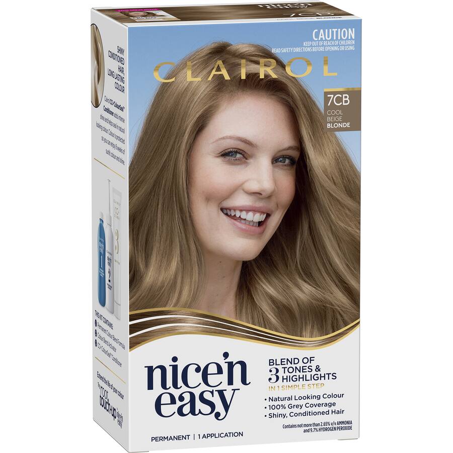 Clairol Nice N Easy Hair Colour Cool Beige Blonde 7Cb