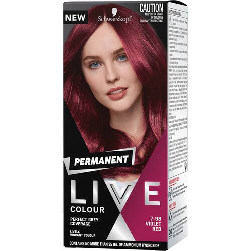 Schwarzkopf Live Colour Permanent Hair Colour Violet Red
