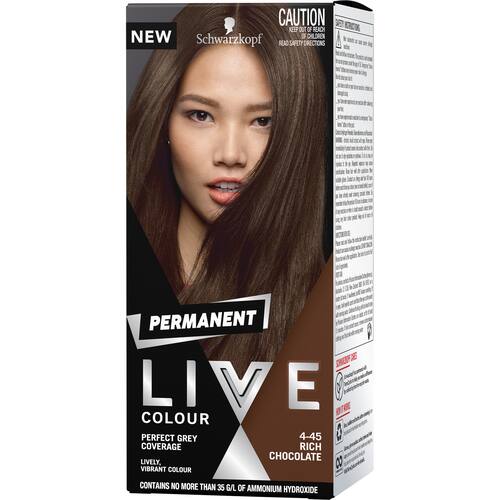 Schwarzkopf Live Colour Permanent Hair Colour Rich Chocolate