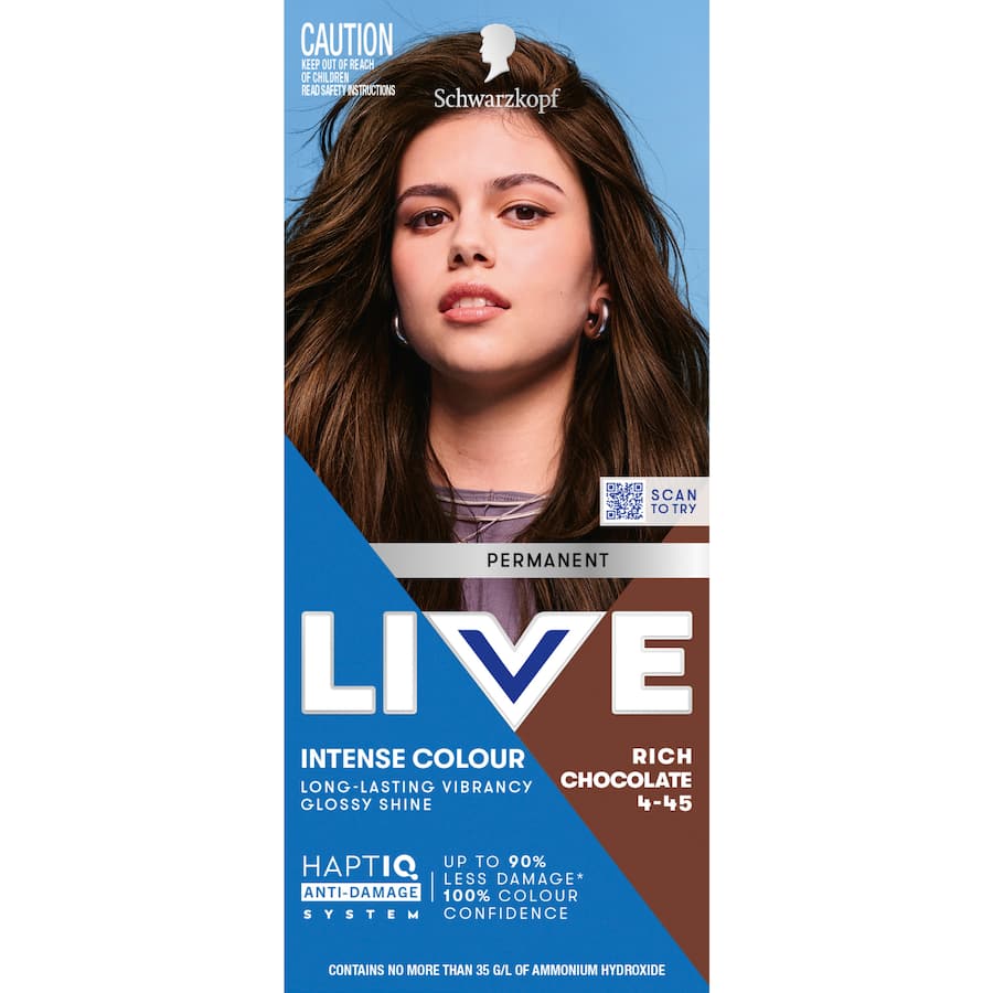 Schwarzkopf Live Colour Permanent Hair Colour Rich Chocolate