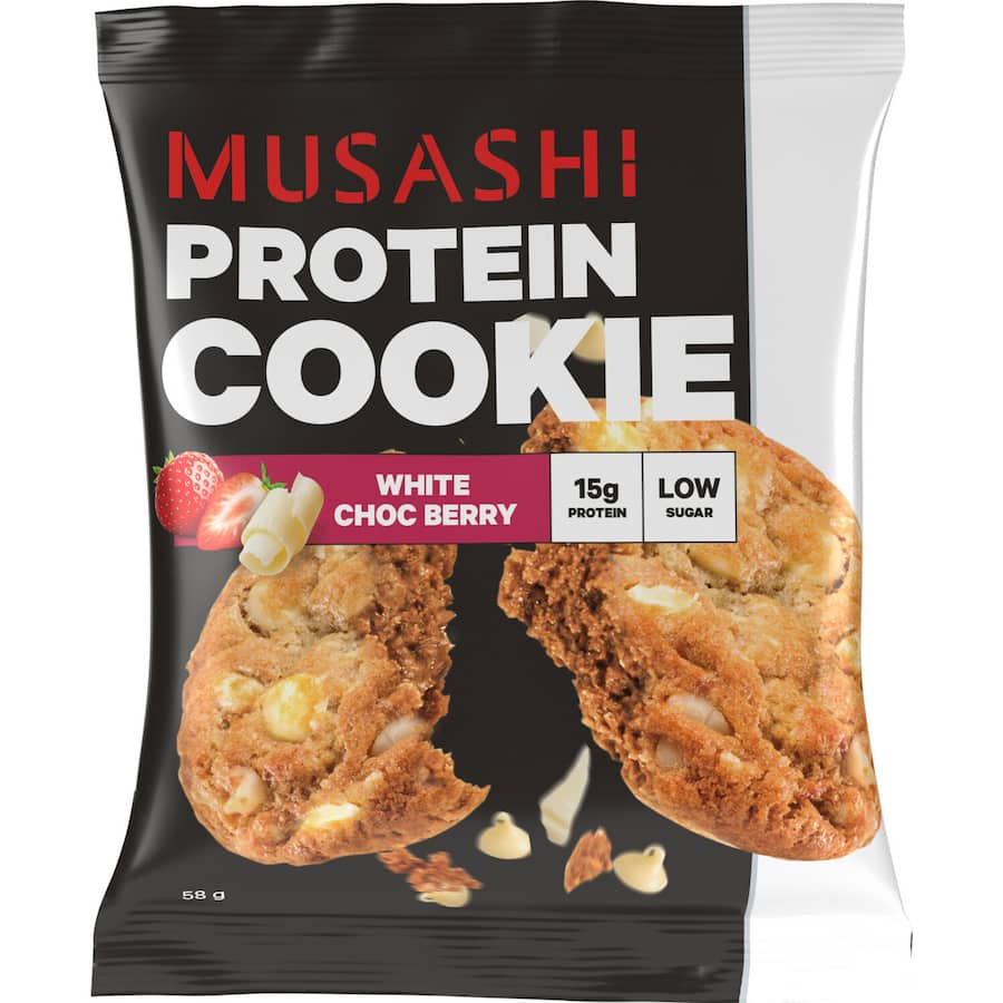 Musashi Protein Cookie White Chocolate Berry