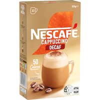 nescafé coffee sachets cappuccino decaf (132g)