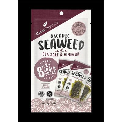 ceres organics snack mix seaweed salt & vinegar