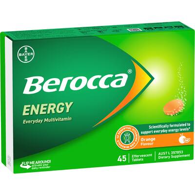 berocca performance effervescent energy vitamin c orange