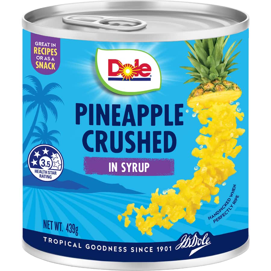 Dole Pineapple Crushed In Syrup