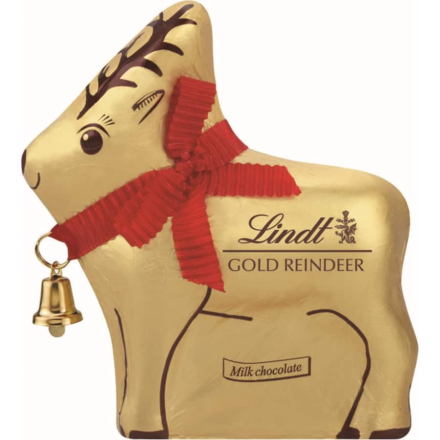 Lindt Chocolate Gift Gold Reindeer Milk