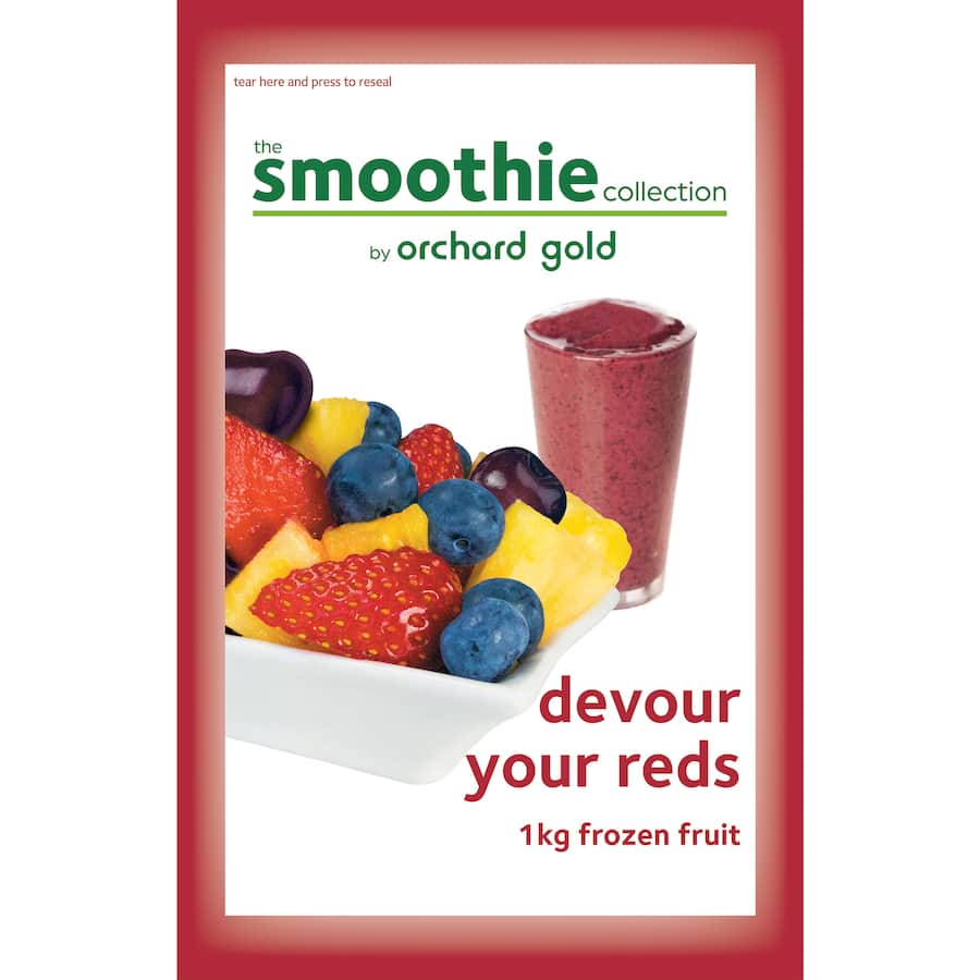 Orchard Gold Smoothie Frozen Mixed Fruit Devour Your Reds