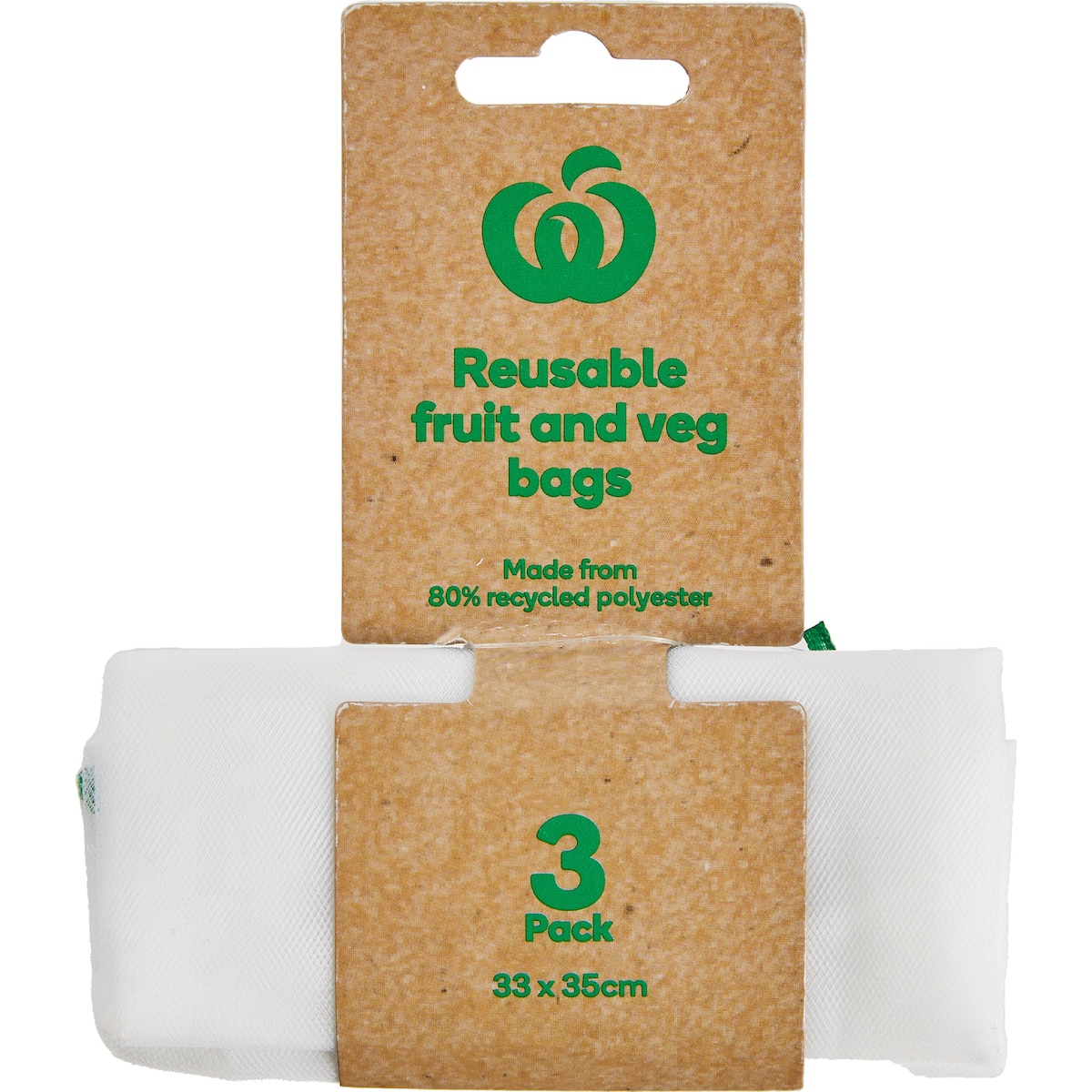 Woolworths Reusable Produce Bag Large 3pk bunch