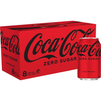 coca cola soft drink zero sugar