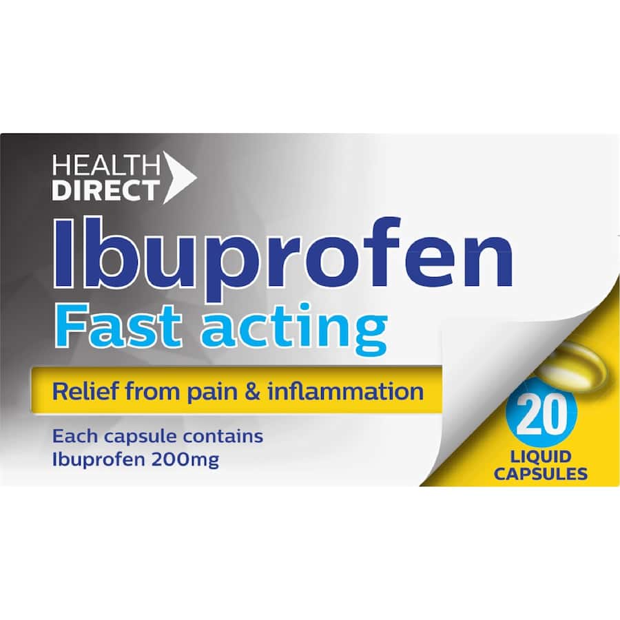 Health Direct Ibuprofen Liquid Capsules