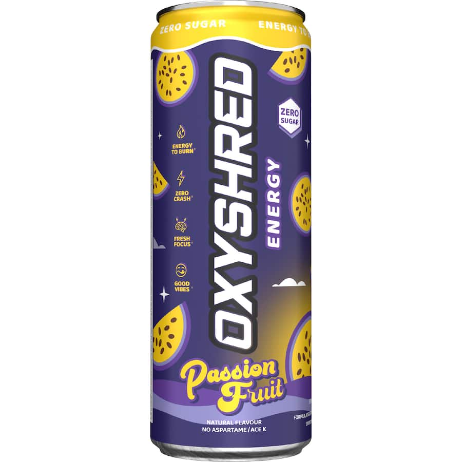 Oxyshred Energy Drink Passionfruit