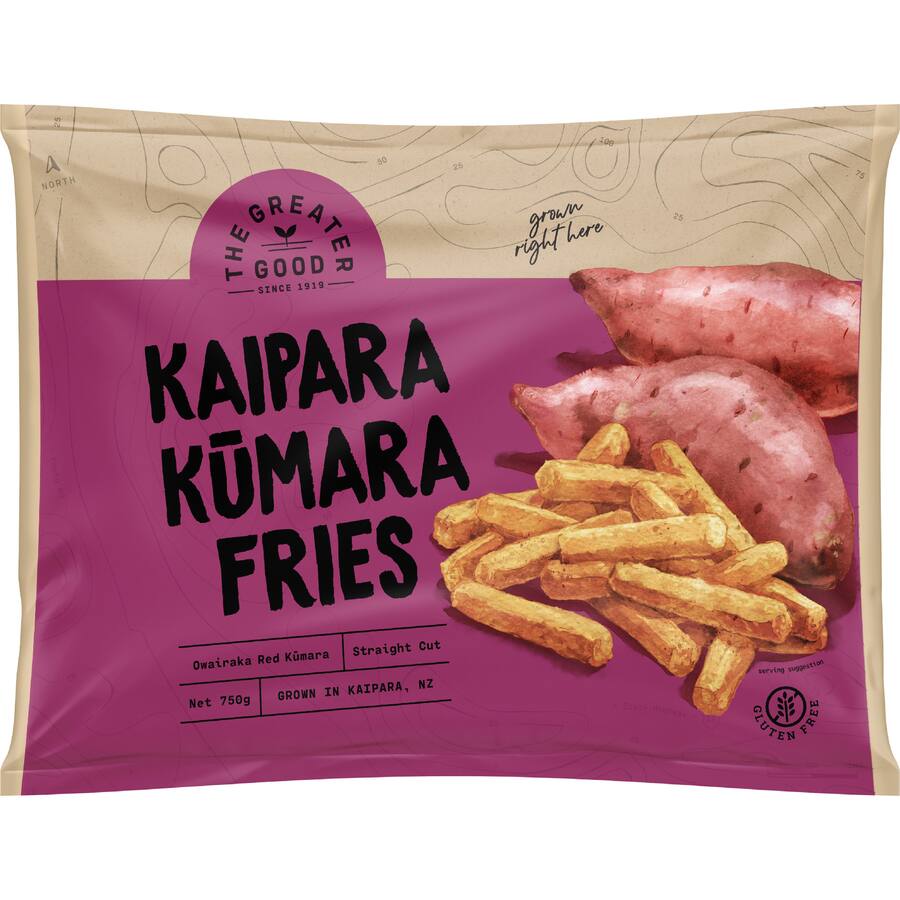 The Greater Good Kaipara Kumara Fries Gluten Free