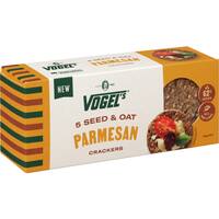 vogel's crackers 5 seed oat parmesan
