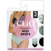 Clio Fashion Women's Underwear Midi Brief Assorted 10-12