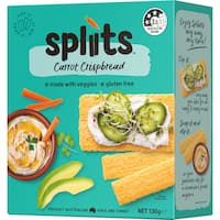 Spliits Crackers Carrot Crispbread Veggie