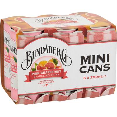 bundaberg soft drink sparkling pink grapefruit