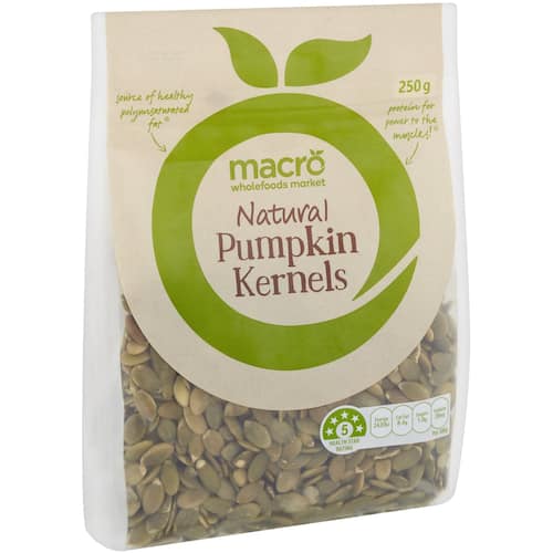 Macro Pumpkin Seeds Natural Kernels