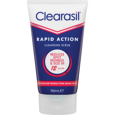 clearasil ultra rapid action cleanser deep pore scrub
