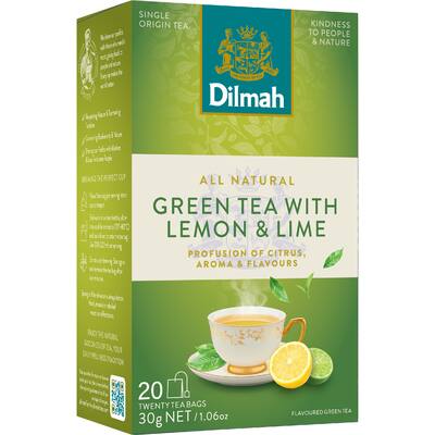dilmah green tea with lemon & lime