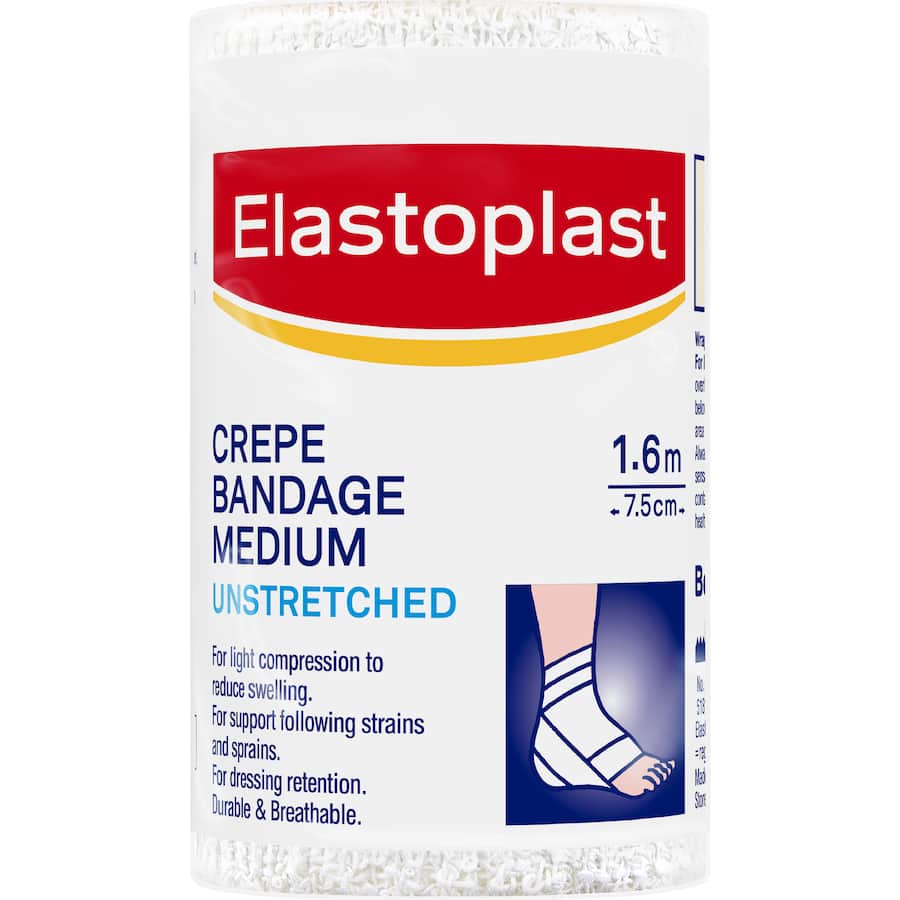 Elastoplast Bandage Medium Weight Crepe 7.5Cm Wide