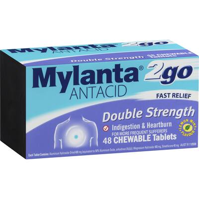 mylanta antacid tablets double strength