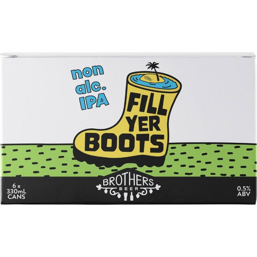 Brothers Fill Yer Boots Craft Beer Ipa Alcohol Free 0.5%
