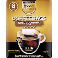 Robert Timms Gold Colombian Style Coffee Bags (8pk)