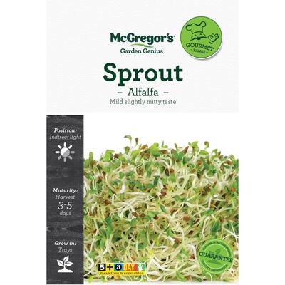 mcgregors sprout vegetable seeds alfalfa