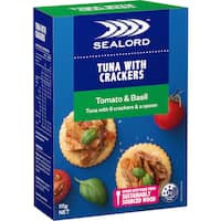 Sealord Tomato & Basil Tuna With Crackers