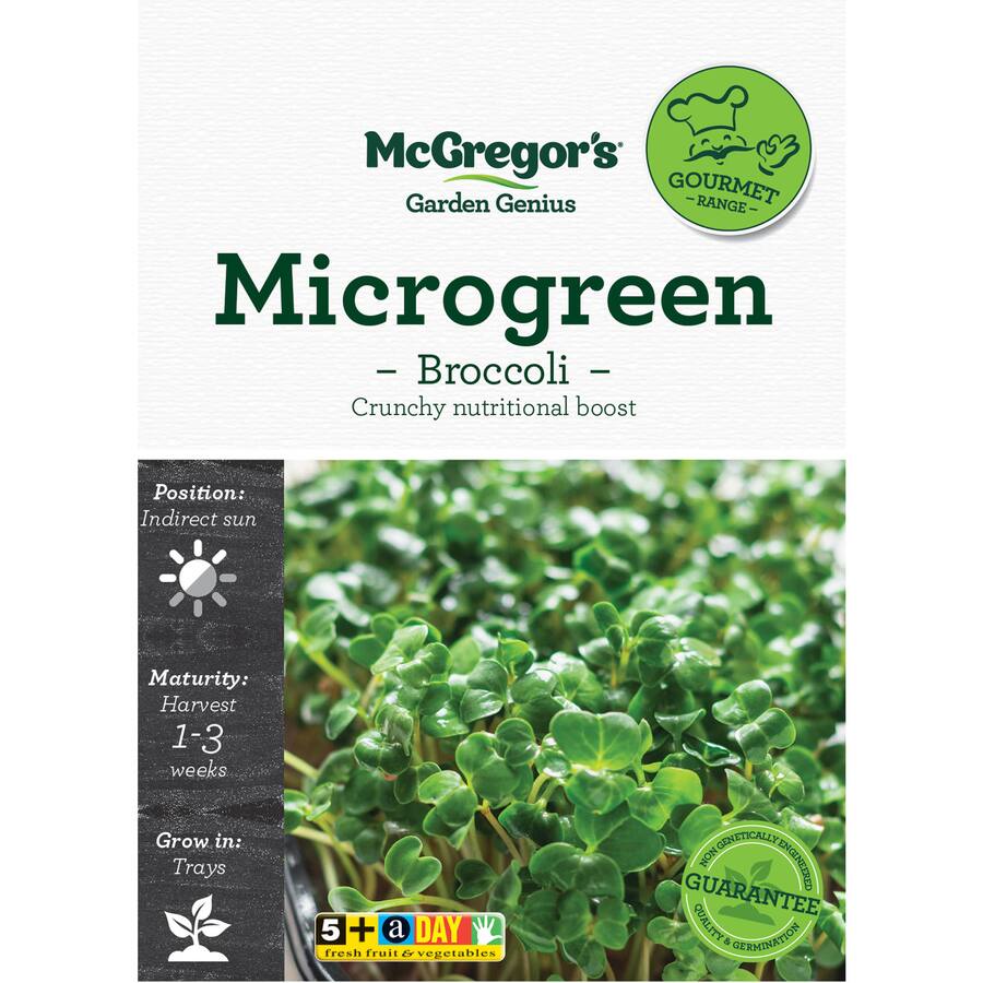 Mcgregors Microgreen Vegetable Seeds Broccoli