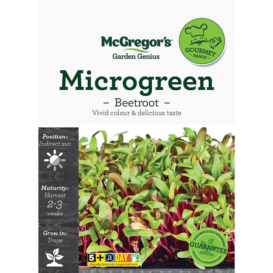 Mcgregors Microgreen Vegetable Seeds Beetroot