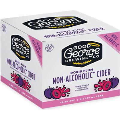 good george brewing cider doris plum non alcoholic