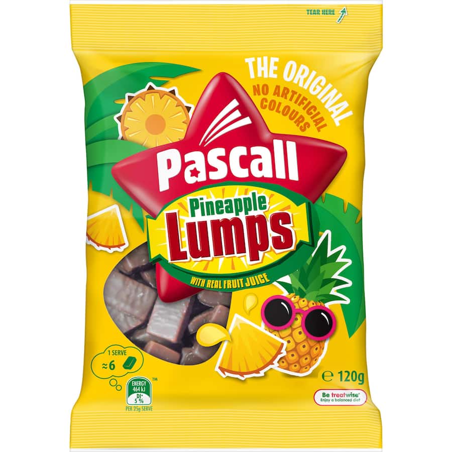 Pascall Chocolate Lollies Pineapple Lumps