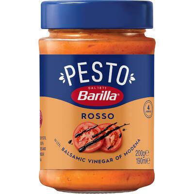barilla pasta sauce pesto rosso