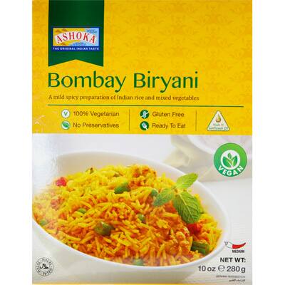 ashoka ready meal bombay biryani gluten free