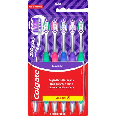 colgate zig zag toothbrush interdental bristle value pack