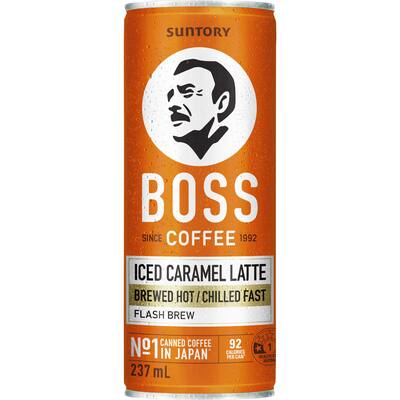 boss iced coffee caramel latte