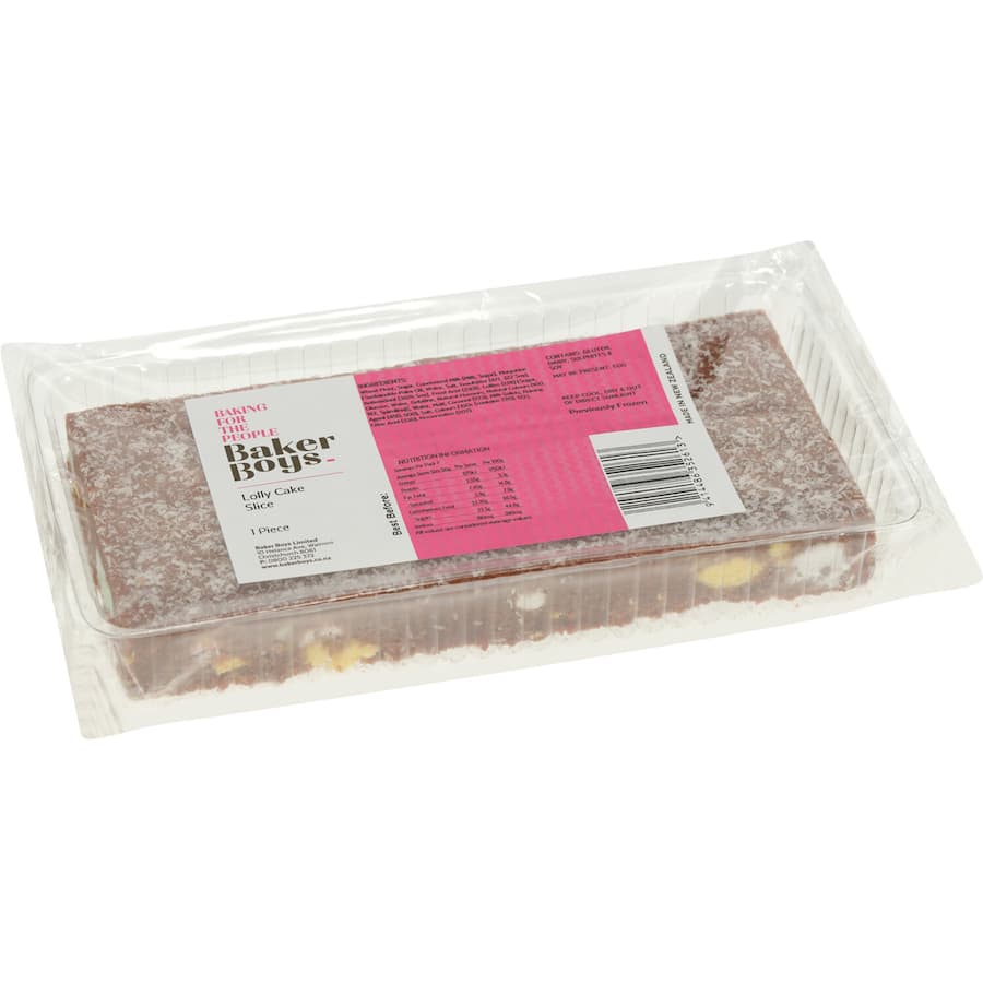 Baker Boys Slices Lolly Cake