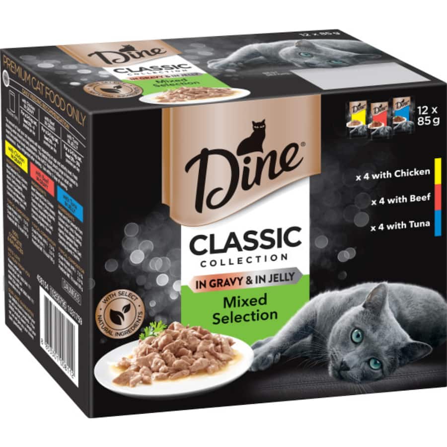 Dine Wet Cat Food Mixed Selection